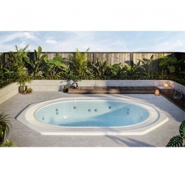 Inground overflow spa Verona Astral