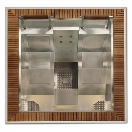 Inground overflow spa Mercurio Astral