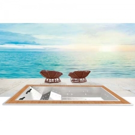 Inground overflow spa Zeus Astral