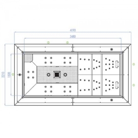 Inground overflow spa Zeus Astral