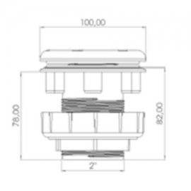 Στόμιο εισαγωγής 2'' λεπτό τοίχωμα GM-18 CPA