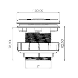 Στόμιο καθαρισμού λεπτό τοίχωμα GM-27 CPA