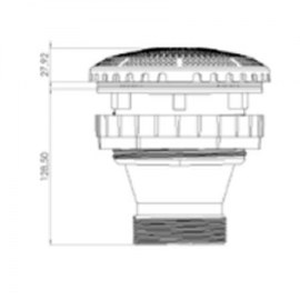 Suction nozzle prefabricated pool GM-9 CPA