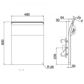 Καταρράκτης inox Frame CPA