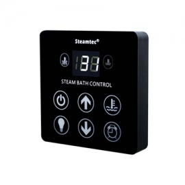 Glass steam room door aluminum Steamtec