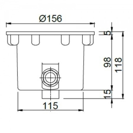 Wall niche round RSN-M1011 AS