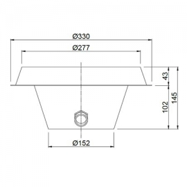 Wall niche conical RSN-302 AS