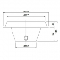 Wall niche conical RSN-302 AS