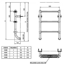 Split ladder bottom half Luxe Astral