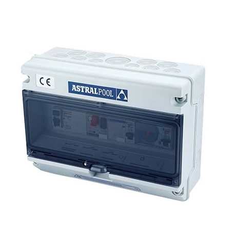 Control box for pump & underwater light differential protection single phase Astral