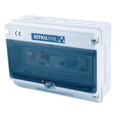 Control box for pump & underwater light differential protection three phase Astral