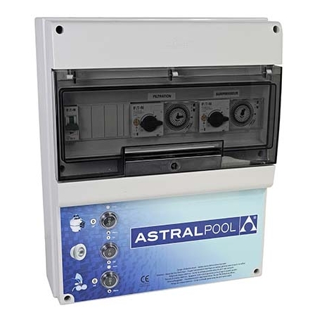 Control box for 2 pumps & 2 underwater lights Astral