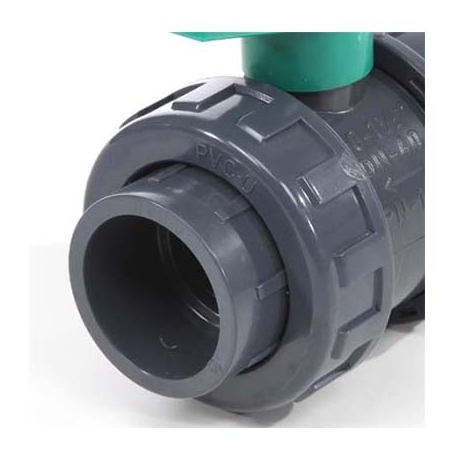 Union nut valve green PE CH
