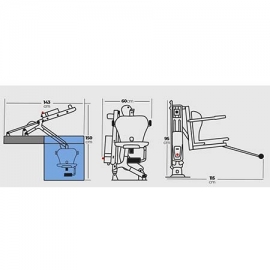 Σταθερό ανυψωτικό σύστημα ΑΜΕΑ Nart Pool Lift Nart