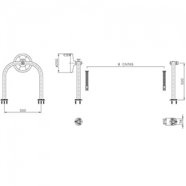 Roller base in wall Astral