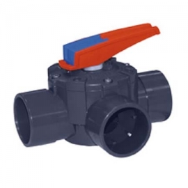 Three-way valve pvc Astral