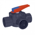 Three-way valve pvc Astral
