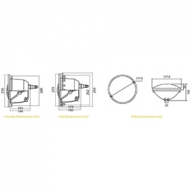 Recessed pool light Par56 Led Hayward