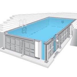 Swimming pool steel panel liner complete kit 3x4.5x1.5m H²O