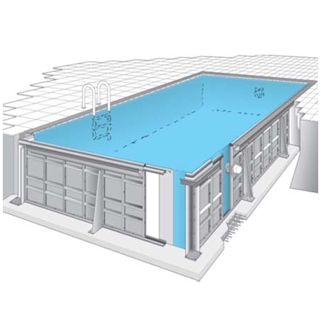 Swimming pool steel panel liner complete kit 3x4.5x1.5m H²O