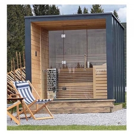 Outdoor sauna room Dice