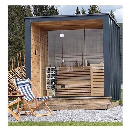 Outdoor sauna room Dice