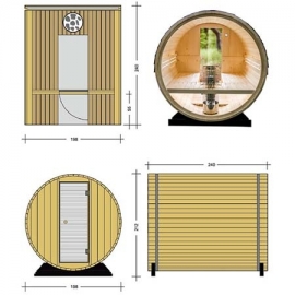 Outdoor sauna room Panorama BRL