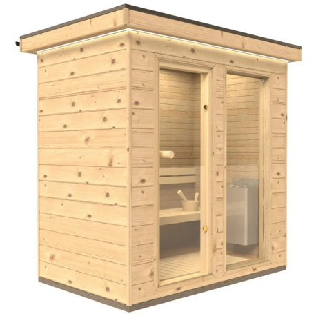 Outdoor sauna room Mia Supine