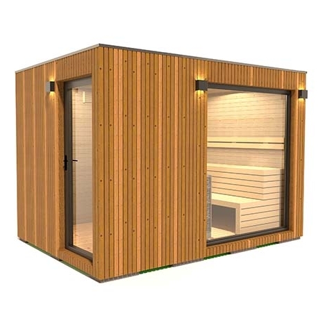 Outdoor sauna room Lars Supine