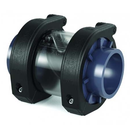 Βαλβίδα αντεπιστροφής κλαπέ διάφανο in-line pvc-u Hydroten