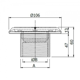 Water bottom inlet stainless SBI AS