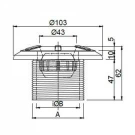 Στόμιo εισαγωγής ABS RI-200/630SFT AS