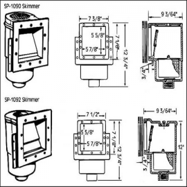 Skimmer weir hayward sp1090-92-96
