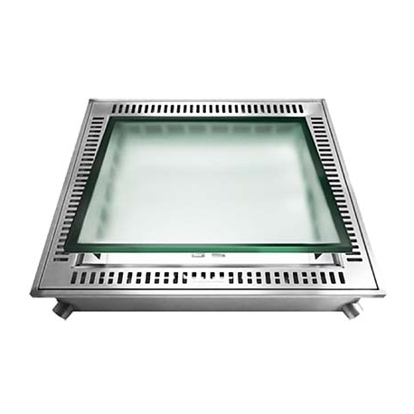 Glass manhole cover with suspension MXA