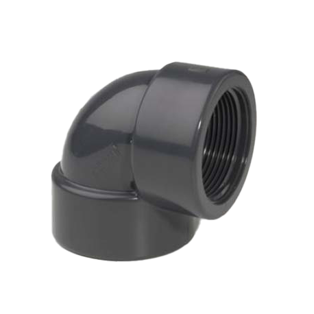 Elbow pvc 90º female thread Plimat