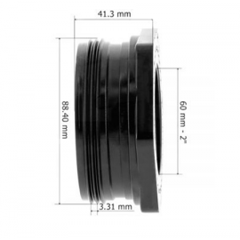 Ρακόρ σύνδεσης φίλτρου πολυβάνας σετ 2'' TR Triton