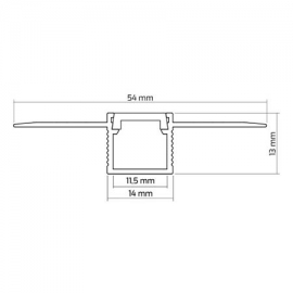 Αluminum profile Led Dlp Trimlles Profill