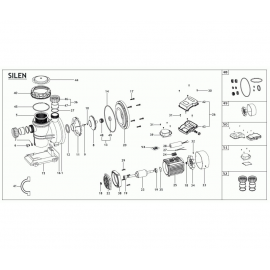 Pump set profilter cover Iris / Silen Espa