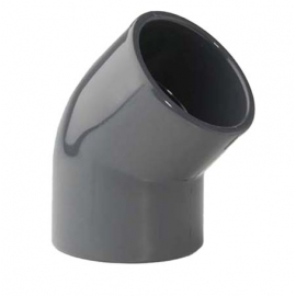 Elbow pvc-u 45º socket Plimat