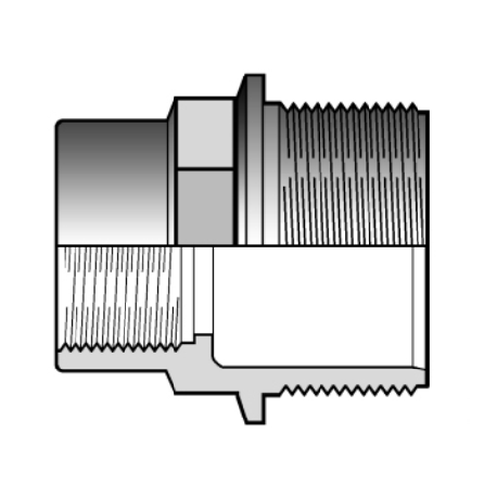 Reducing socket pvc-u America Fip