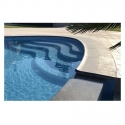 Overflow curved coping stone KVC Pool Stones