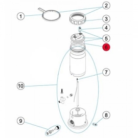 Chlorinator lid oring Astral
