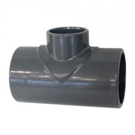 Reduced tee plain pvc-u 90º AK Palaplast