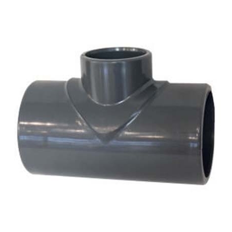 Reduced tee plain pvc-u 90º AK Palaplast