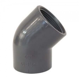 Elbow pvc screw 45° AK Palaplast