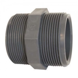 Barrel nippel with threaded male AK Palaplast