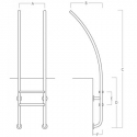 Elegance ladder Curved AQA