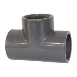 Tee female threaded solvent gluing AK Palaplast