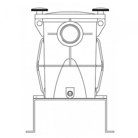 Pump mounting base stainless steel Aqua line