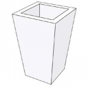Square decorative flower pot